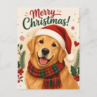 Cartes Pour Fêtes Annuelles Joyeuse période de Noël pour les chiens