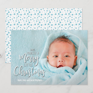 Cartes Pour Fêtes Annuelles Joyeuse petite photo de Noël