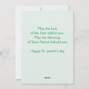 Cartes Pour Fêtes Annuelles Joyeuse Saint-Patrick Chance Simple Trèfles