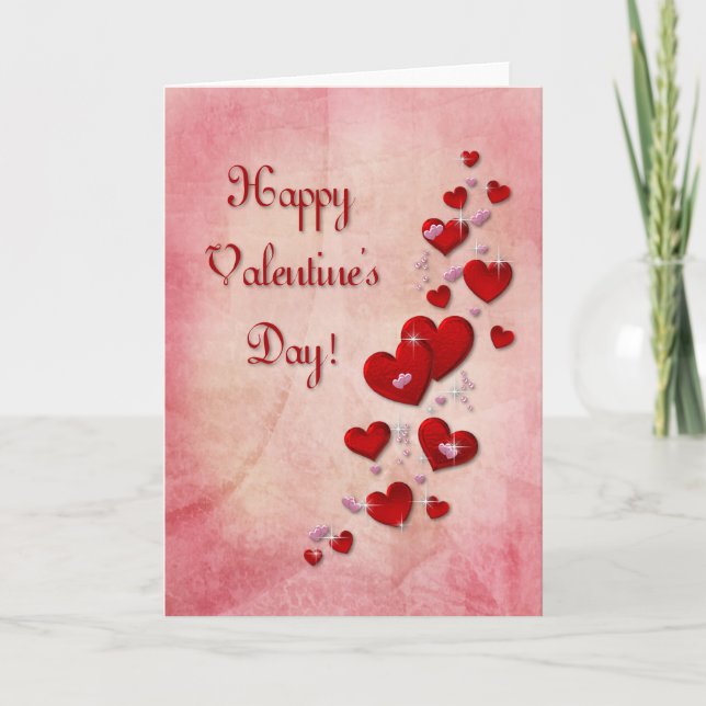 Cartes Pour Fêtes Annuelles Joyeuse Saint-Valentin (Devant)