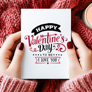 Cartes Pour Fêtes Annuelles Joyeuse Saint-Valentin à moi, célibataire anti Sai