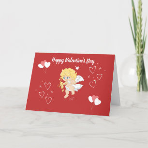 Cartes Pour Fêtes Annuelles Joyeuse Saint-Valentin Ange