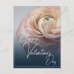 Cartes Pour Fêtes Annuelles Joyeuse Saint-Valentin avec une grande rose rose