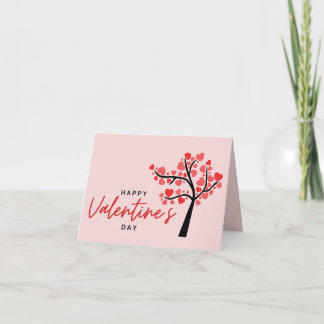Cartes Pour Fêtes Annuelles Joyeuse Saint-Valentin Cœurs roses et rouges