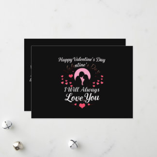 Cartes Pour Fêtes Annuelles Joyeuse Saint Valentin, je t'aimerai toujours