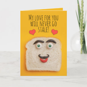 Cartes Pour Fêtes Annuelles Joyeuse Saint-Valentin Pain Drôle Humour
