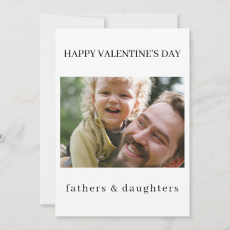 Cartes Pour Fêtes Annuelles Joyeuse Saint-Valentin Papa et Fille Amour