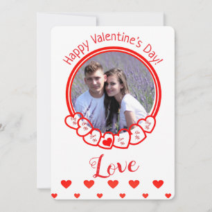 Cartes Pour Fêtes Annuelles Joyeuse Saint-Valentin Photo de coeurs rouges roma
