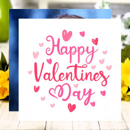 Cartes Pour Fêtes Annuelles Joyeuse Saint-Valentin Photo personnalisée Cœurs r