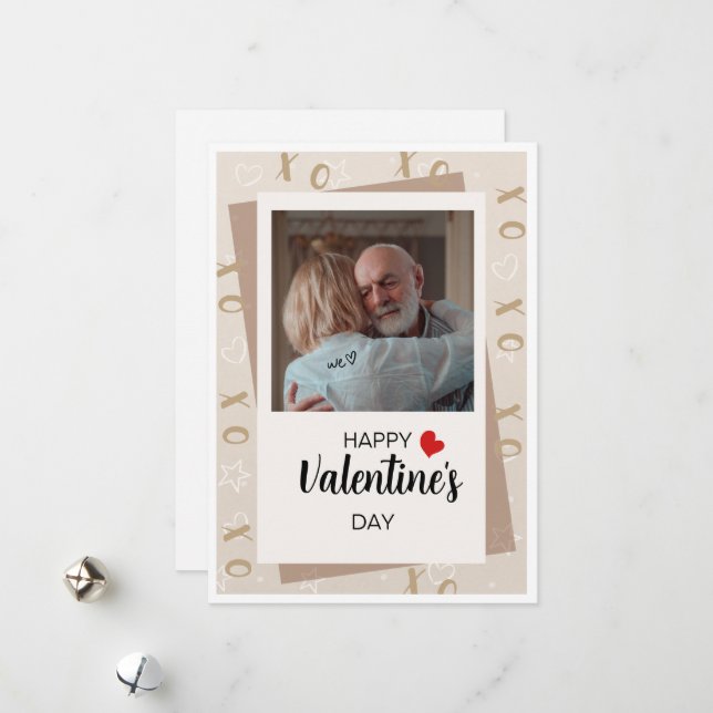 Cartes Pour Fêtes Annuelles Joyeuse Saint-Valentin remplie du doux parfum  (Devant/Arrière en situation)