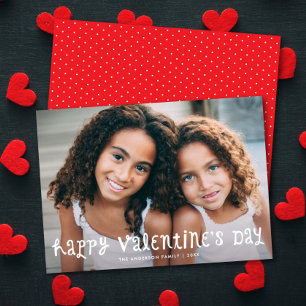 Cartes Pour Fêtes Annuelles Joyeuse Saint-Valentin Une Photo de Type Mignon et