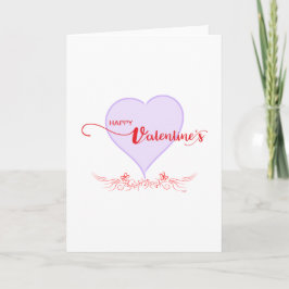 Cartes Pour Fêtes Annuelles Joyeuse Saint-Valentin-Violet-Fils Du Coeur
