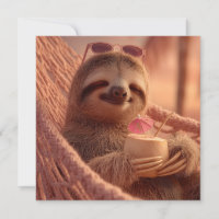 Joyeuse Sloth Relaxant dans un hamac