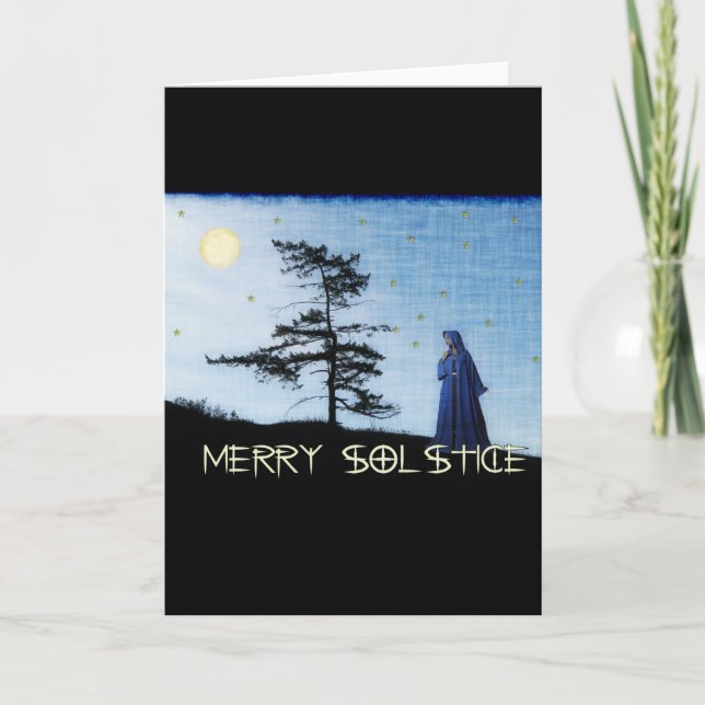 Cartes Pour Fêtes Annuelles Joyeuse soirée solstice (Devant)