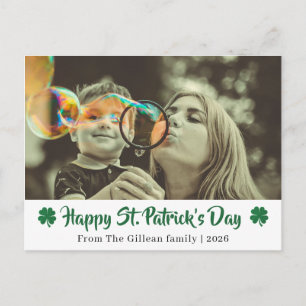 Cartes Pour Fêtes Annuelles Joyeuse St. Patrick Shamrocks famille 1 photo