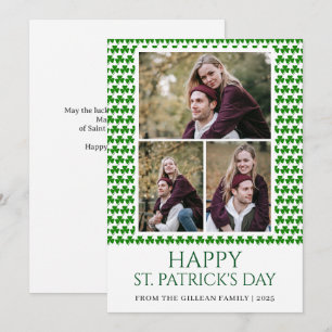 Cartes Pour Fêtes Annuelles Joyeuse St patricks day Shamrocks famille 3 photo