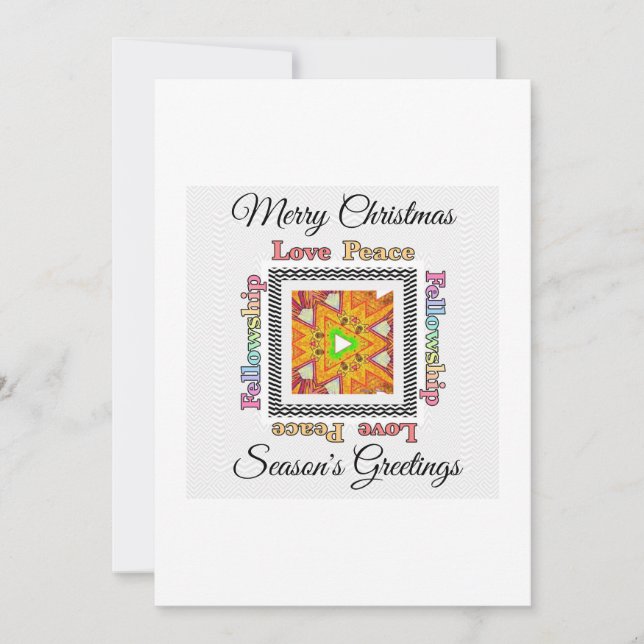 Cartes Pour Fêtes Annuelles Joyeuses Bonnes Fêtes de Noël (Devant)