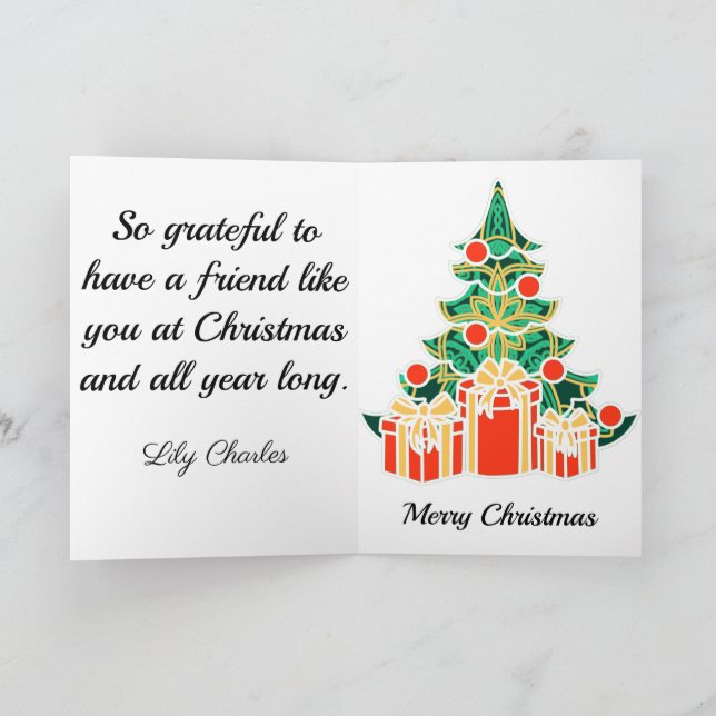 Cartes Pour Fêtes Annuelles Joyeuses Citations De Noël Pour Les Amis (Intérieur)