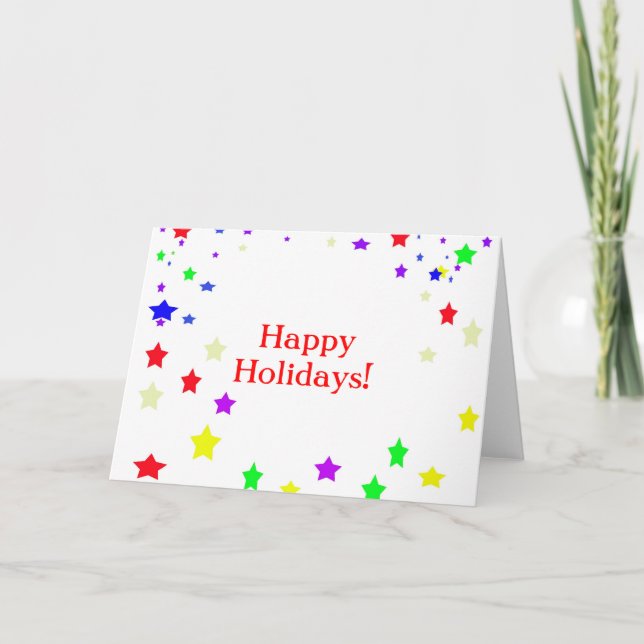 Cartes Pour Fêtes Annuelles Joyeuses Fêtes ! (Devant)