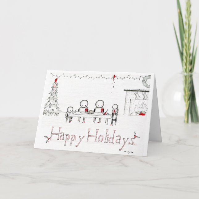Cartes Pour Fêtes Annuelles Joyeuses fêtes (Devant)