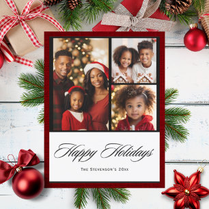 Cartes Pour Fêtes Annuelles Joyeuses fêtes 3 Photo Fêtes Personnalisées