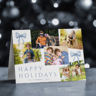Cartes Pour Fêtes Annuelles Joyeuses Fêtes 5 photo élégant nœud de Noël