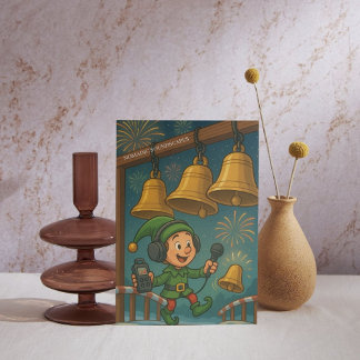 Cartes Pour Fêtes Annuelles Joyeuses Fêtes avec Recording Sounds