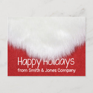 Cartes Pour Fêtes Annuelles Joyeuses fêtes d'affaires Père Noël Beard
