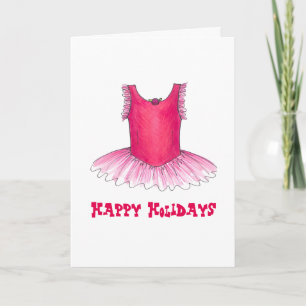 Cartes Pour Fêtes Annuelles Joyeuses Fêtes Danse Enseignant Ballet Ballerina T