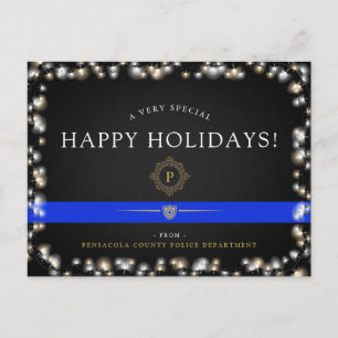 Cartes Pour Fêtes Annuelles Joyeuses fêtes de la police   Personnalisation de 