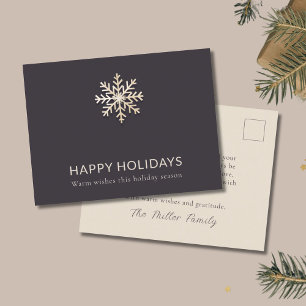 Cartes Pour Fêtes Annuelles Joyeuses Fêtes De Snowflake