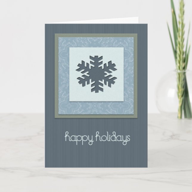 Cartes Pour Fêtes Annuelles Joyeuses Fêtes d'Hiver (Devant)