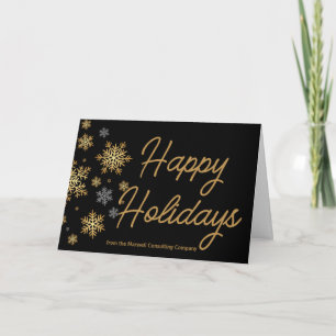 Cartes Pour Fêtes Annuelles Joyeuses Fêtes Élégantes Personnalisées Entreprise