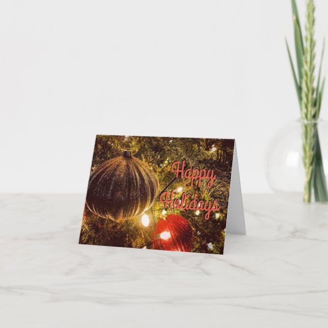Cartes Pour Fêtes Annuelles Joyeuses fêtes et meilleurs voeux (Devant)