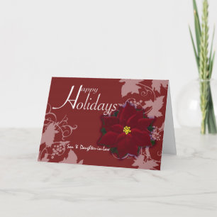 Cartes Pour Fêtes Annuelles Joyeuses fêtes Fils et fille en droit Noël