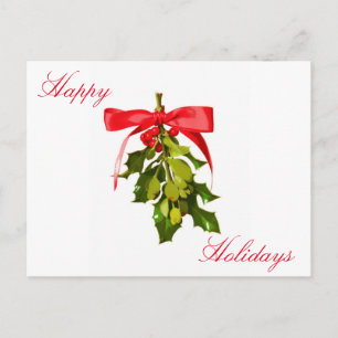 Cartes Pour Fêtes Annuelles Joyeuses fêtes mistletoe