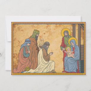 Cartes Pour Fêtes Annuelles Joyeuses fêtes   Nativité religieuse de Noël