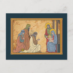 Cartes Pour Fêtes Annuelles Joyeuses fêtes   Nativité religieuse de Noël