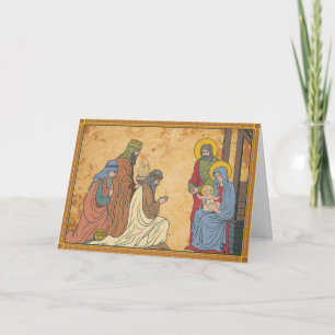 Cartes Pour Fêtes Annuelles Joyeuses fêtes   Nativité religieuse de Noël