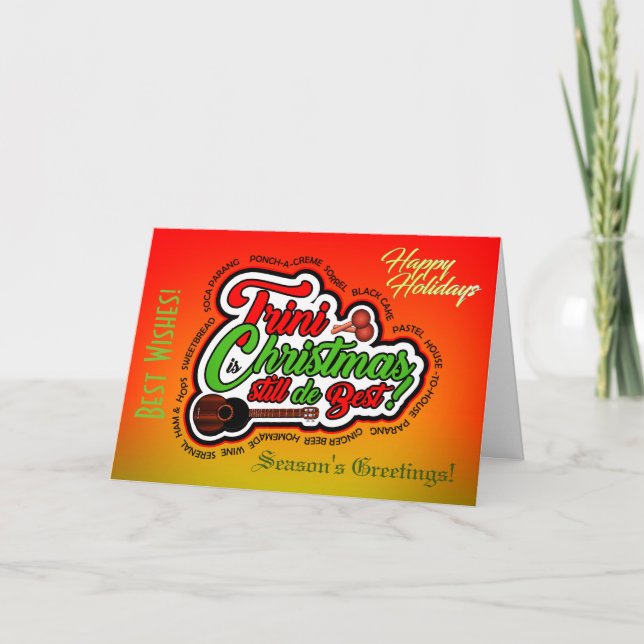 Cartes Pour Fêtes Annuelles Joyeuses fêtes / Noël à Trini (Devant)