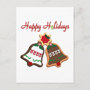 Cartes Pour Fêtes Annuelles Joyeuses fêtes Noël Cookie Bells