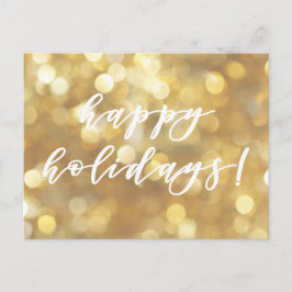 Cartes Pour Fêtes Annuelles Joyeuses fêtes ! Noël des étincelles d'or glamour
