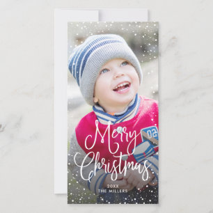 Cartes Pour Fêtes Annuelles Joyeuses fêtes Noël neige photo