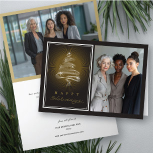 Cartes Pour Fêtes Annuelles Joyeuses fêtes parsemant l'arbre de Noël