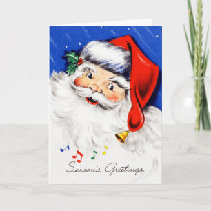 Cartes Pour Fêtes Annuelles Joyeuses Fêtes Père Noël