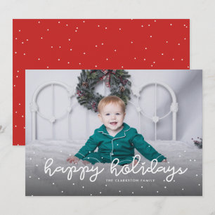 Cartes Pour Fêtes Annuelles Joyeuses fêtes photo rouge Noël mignon