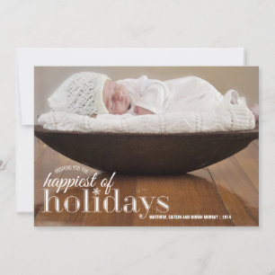 Cartes Pour Fêtes Annuelles Joyeuses fêtes   Salutation photo de vacances