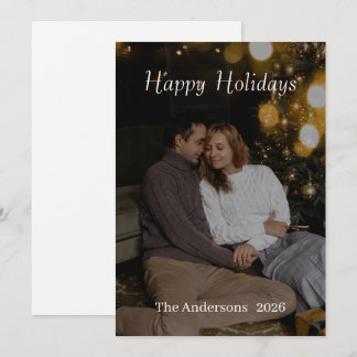 Cartes Pour Fêtes Annuelles Joyeuses Fêtes Typographie Moderne Photo de Noël