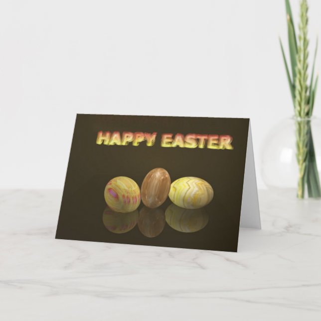 Cartes Pour Fêtes Annuelles Joyeuses Pâques (Devant)