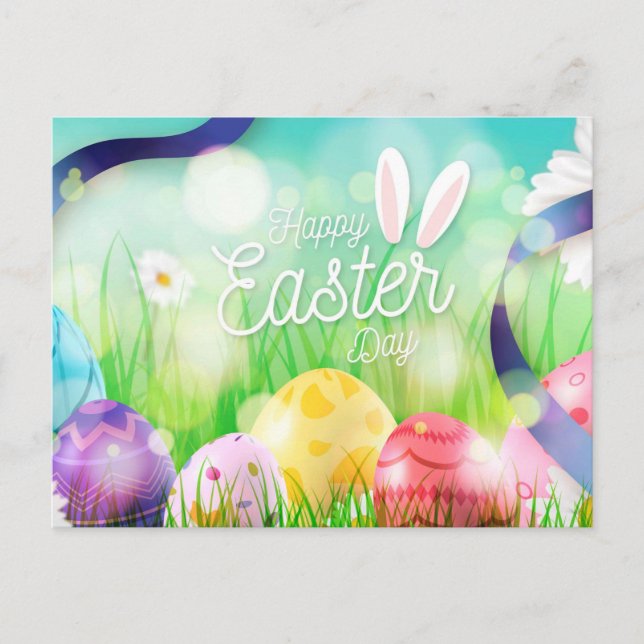 Cartes Pour Fêtes Annuelles Joyeuses Pâques  (Devant)